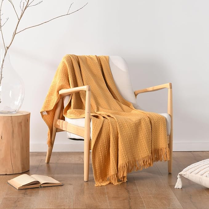 100% Cotton Waffle Blanket - Image 4