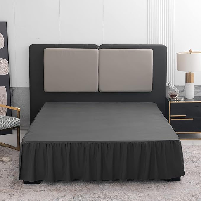 TSUTOMI Bed Skirt Queen Size Ruffled Bed Skirt by TSUTOMI