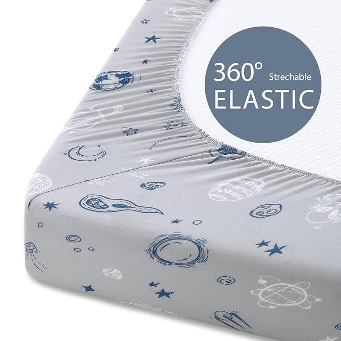 Baby Bassinet Sheets Girl Boy, Fitted Bassinet Sheet Set 3 Pack Bassinet - Image 7
