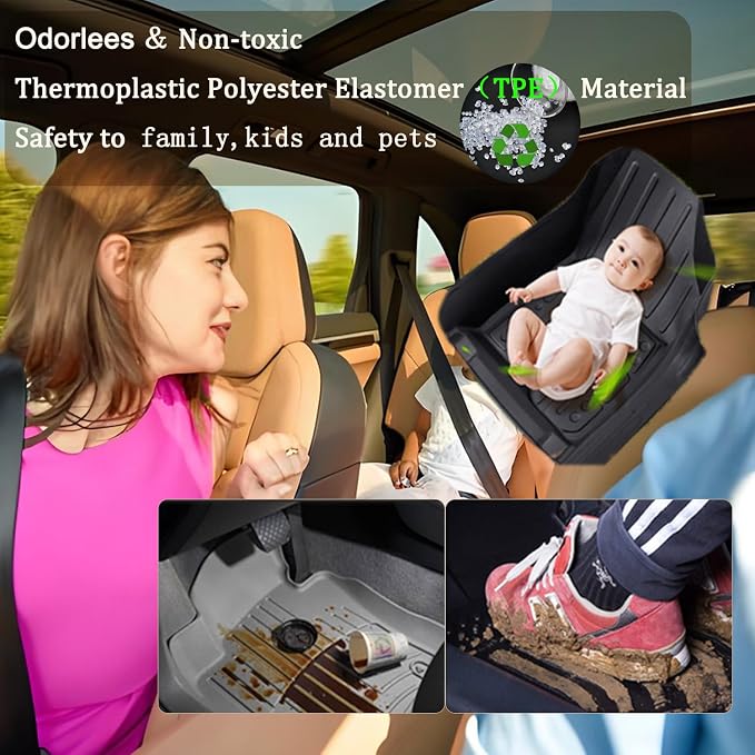 TPE Floor Mats Compatible with KIA Sportage Gas 2023-2026 Models，All Weather - Image 3