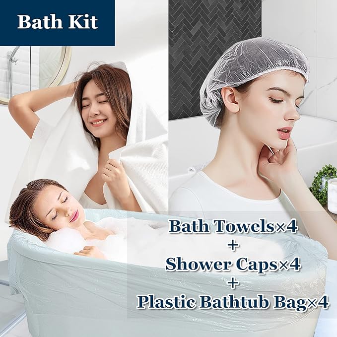 Extguds Disposable Travel Set : Bed Sheet×2+Duvet Cover×2+Pillow case×4+Bath - Image 3