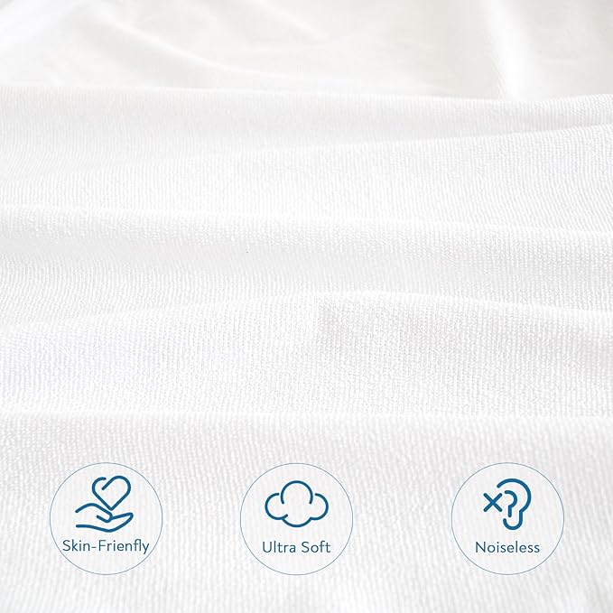 King Size Mattress Cover Protector 100% Waterproof Noiseless Mattress Topper - Image 6