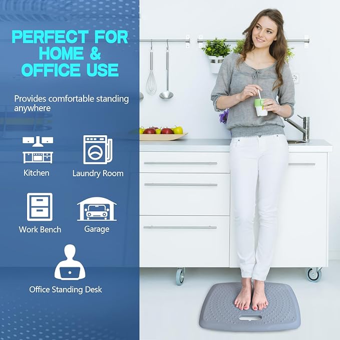 3/4 inch Anti Fatigue Standing Desk Mat, Portable Small Standing Pad - Image 5