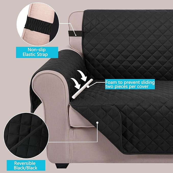U-NICE HOME Reversible Sofa Cover Couch Cover - Image 3