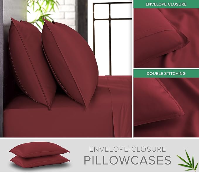 Pure Bamboo California King Sheets, Genuine 100% Organic Viscose Derived from - Image 3