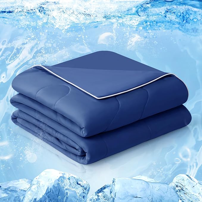 EASELAND Cooling Comforter King, Cold Touch Fabric Absorbs Body Heat, by EASELAND