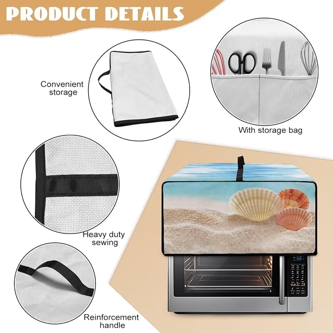 Toaster Oven Dust Cover Protective Microwave Oven Cover - Image 5