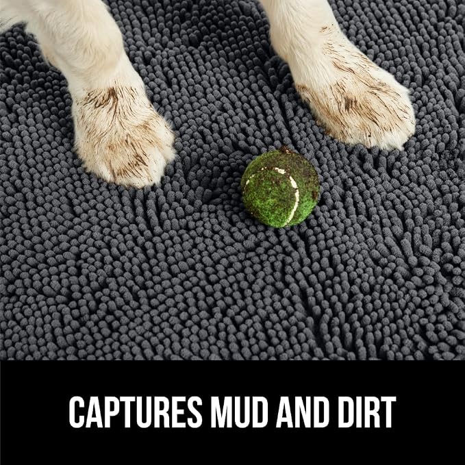 GORILLA GRIP SOAKSTOPPER Dog Door Mat, 36x24 Machine Washable Rug Absorbent - Image 3