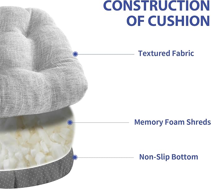 Chair Cushions for Dining Chairs Set of 4, Kitchen Chair Cushions, Chair Pads - Image 3