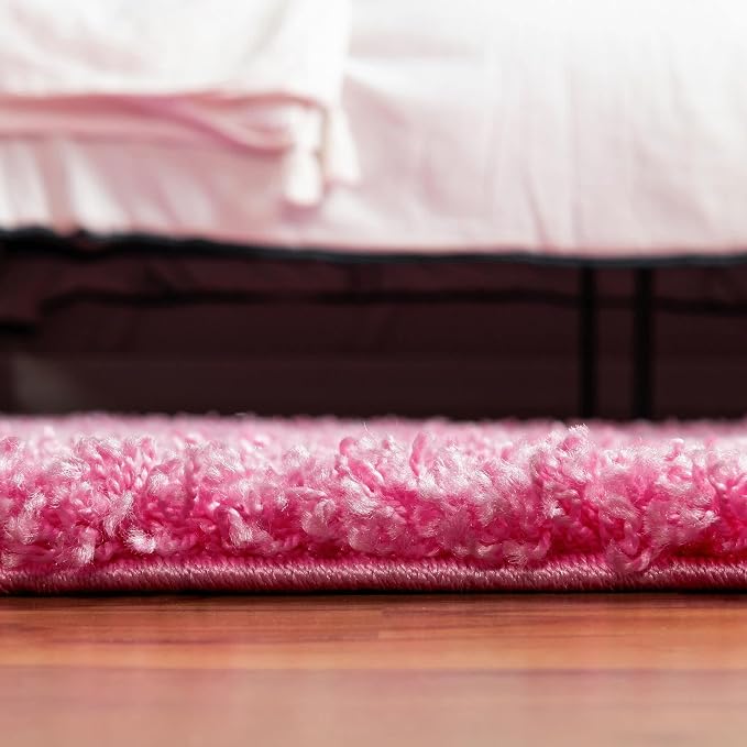 Unique Loom Solid Shag Collection Area Rug - Image 4