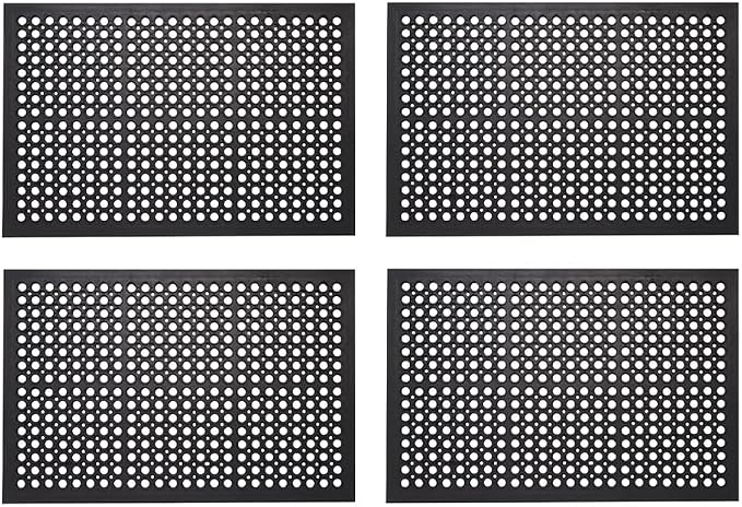 Envelor 4-Pack Anti Fatigue Rubber Floor Mat - Image 5
