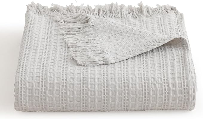 100% Cotton Waffle Queen Blanket - Image 2