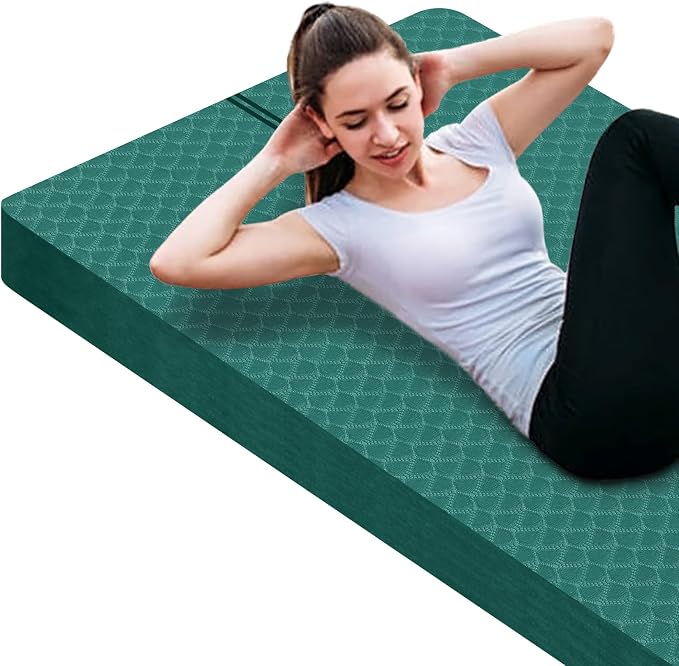 nuveti Large Exercise Mat - 15mm/20mm/30mm Thick Yoga Mat | Workout Mat by BecomeBetterYourself
