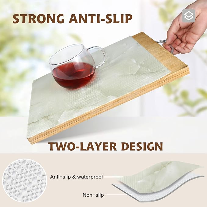 2-Layer Drawer and Shelf Liner for Kitchen Cabinet: 12in X 20Ft Non Slip - Image 2