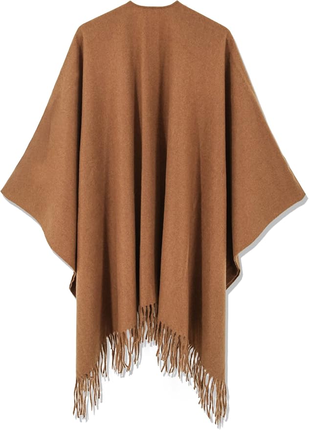 Breezy Lane Women's Shawl Wraps Warm Poncho Ruana Wrap Cardigan - Image 3