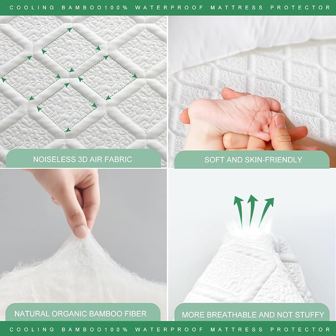 UNILIBRA Queen Size Waterproof Mattress Protector, 3D Air Rayon Made from - Image 4