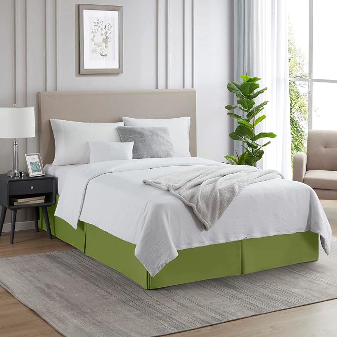 Nestl Calla Green Bed Skirt Queen Size - Image 4