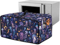 Jellyfish Clownfish Bubble Print Microwave Oven Cover Dust-Proof Fabric Toaster by HwzdsyxlCreativeHomeDecor