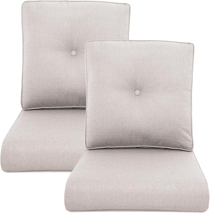 Outdoor Wicker Chair Cushions 2 Packs by Pugire