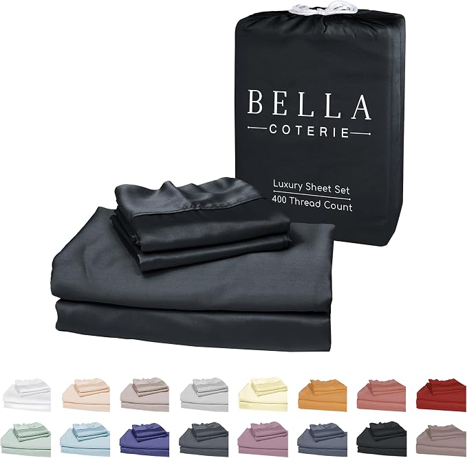Bella Coterie Luxury Bamboo Viscose King Size Sheet Set | 100% Organically by BC