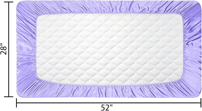 2 Pack Satin Soft Crib Sheet for Baby - Image 6