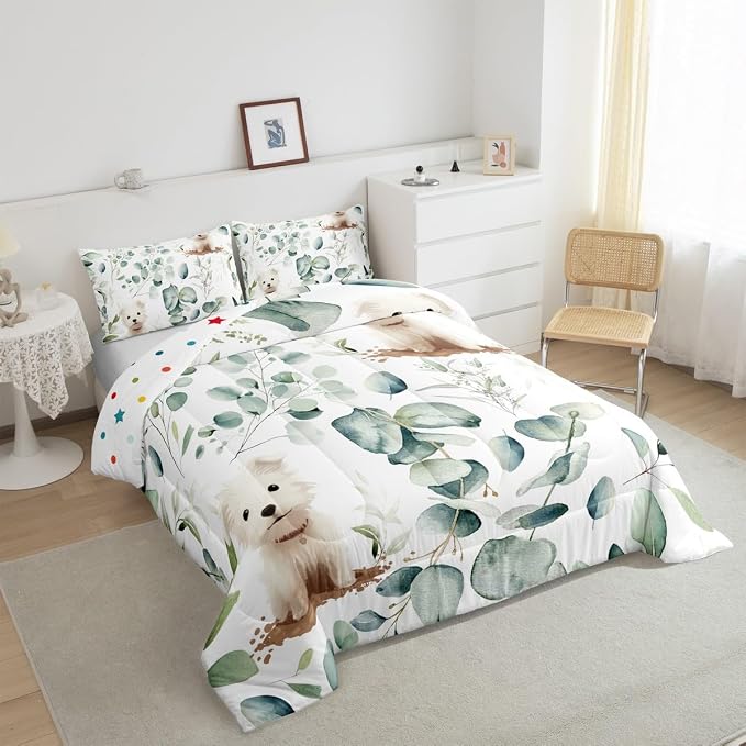 Erosebridal Cute Dog Bedding Queen Size - Image 5