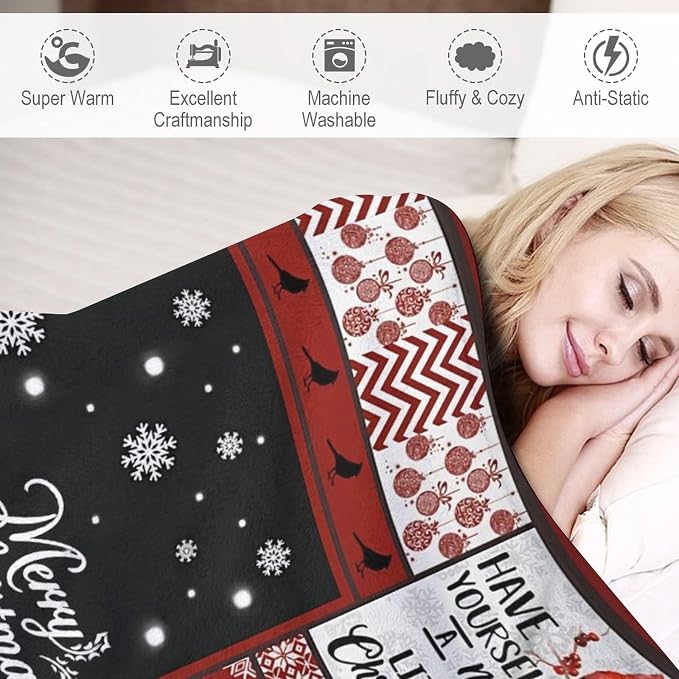 Cardinal Christmas Throw Blanket - Image 8