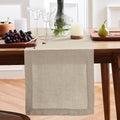 Solino Home 100% Pure Linen Flax 48 Inches Table Runner by SolinoHome