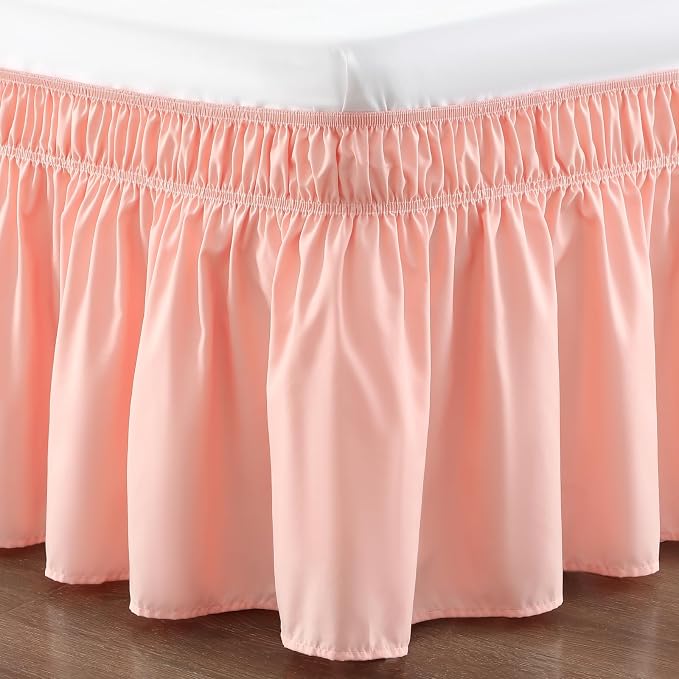 RIMELA Bed Skirt Queen Size 18 Inch Drop, Wrap Around Elastic Bedskirt Solid - Image 9