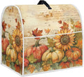 Pumpkin Mixer Cover for Kitchen Aid 6-8 Qt Mixer, Maple Leaf Small Appliance by HUISEFOR