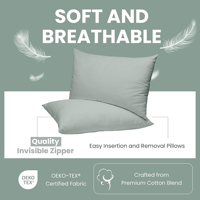 Haven & Glow Decorative Throw Pillow Cover – Rectangle Cushion Case - Image 2