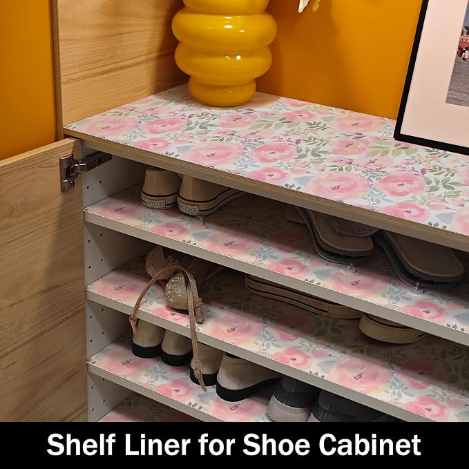 Peach Peony Shelf and Drawer Liner - Image 9