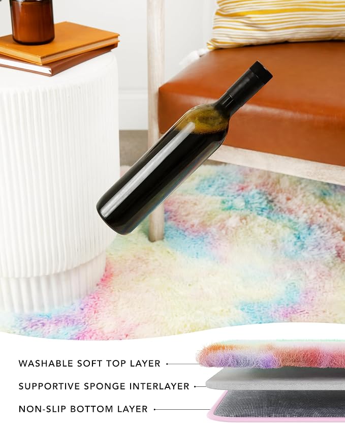 Ophanie Upgrade 4x6 Light Rainbow Rugs - Image 2