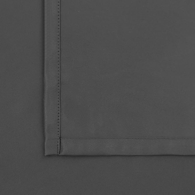 BGment Dark Grey Blackout Curtains 54 Inches Length - Image 5