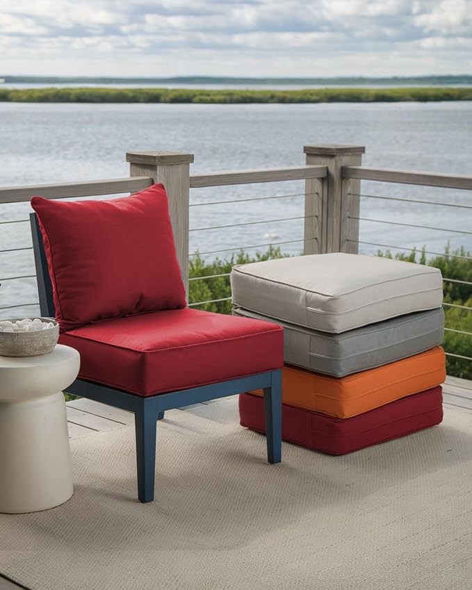Luxury 24x24x6 Inch Outdoor Deep Seat Cushions Set of 6 - Image 6