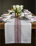 Solino Home Stripe Linen Table Runner 60 Inches by SolinoHome