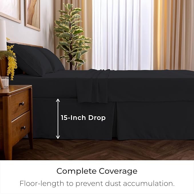 Mellanni Bed Skirt Twin XL Size - Image 2