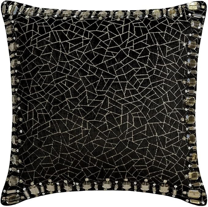 The HomeCentric King/Queen/Twin Black Decorative Twin 53"x18" Bed Runner - Image 5