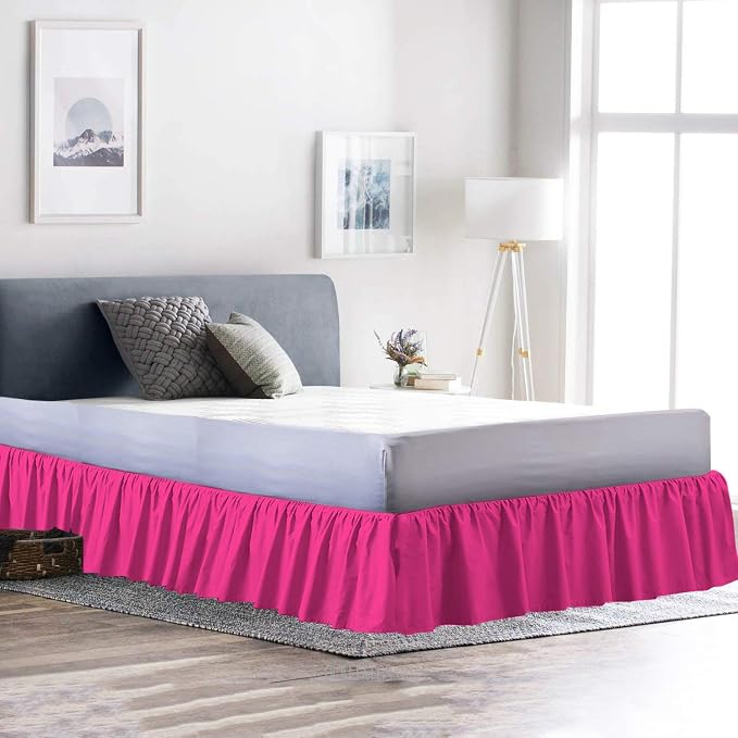Ruffled Bed Skirt 12 Inch Drop Dust Ruffle - Image 4