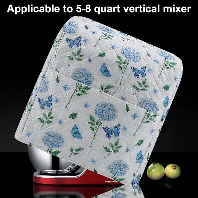 Stand Mixer Cover, Hydrangea Kitchen Mixer Cover Compatible - Image 6
