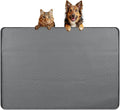 Dog Food Mat, Extra Large 34" x 22" Silicone Pet Feeding Mat by Bartuke