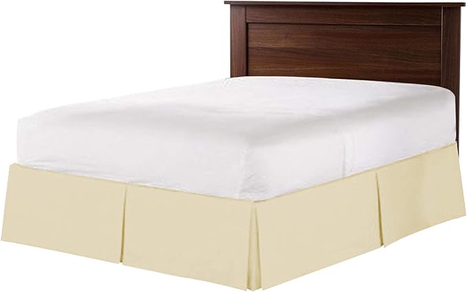 Bed Skirt - 100% Cotton 800 Thread Count Box Pleated Bed Skirt - Luxury Pleated - Image 9