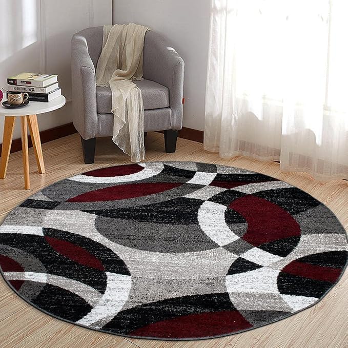 Rugshop Contemporary Abstract Circles Perfect by Rugshop