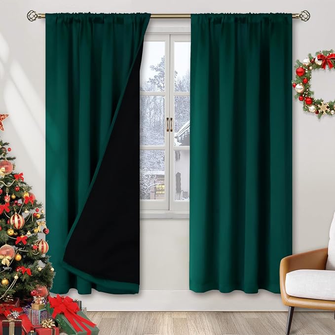 BGment Green 100% Blackout Curtains by BGment