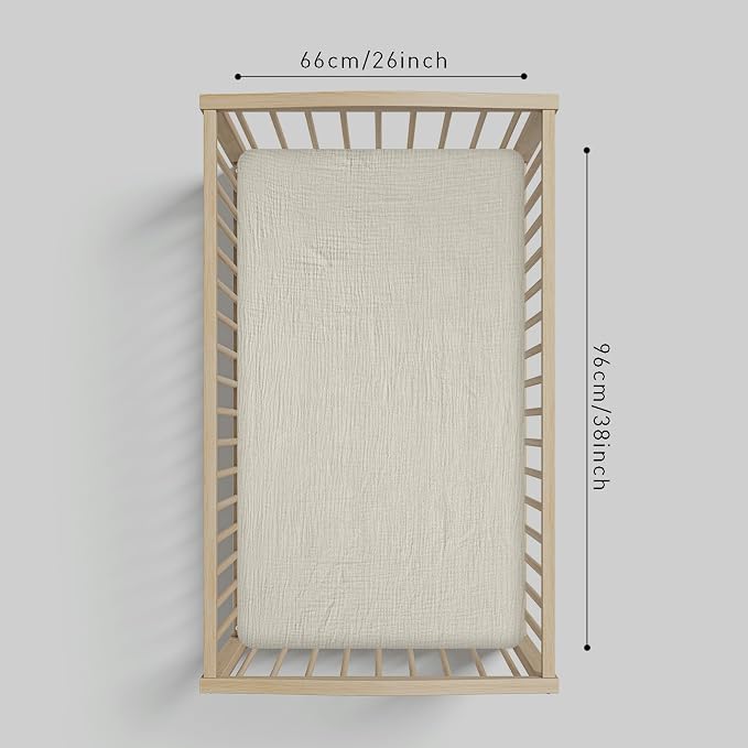 Muslin Mini Crib Sheets, 2 Pack - Image 3