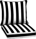 Arden Outdoor Deep Seat Cushion Set, 24 in x 24 in, Weather-Proof, Rain-Proof by ARDEN