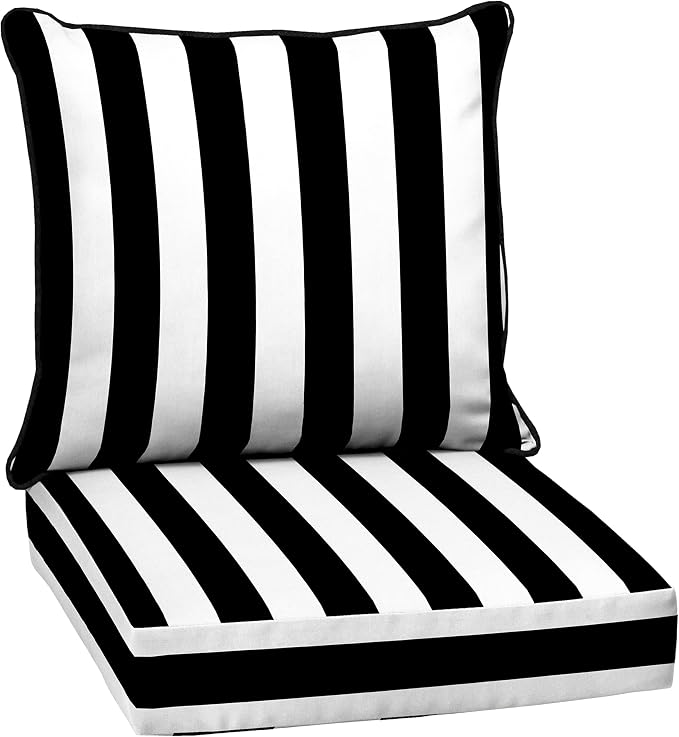 Arden Outdoor Deep Seat Cushion Set, 24 in x 24 in, Weather-Proof, Rain-Proof by ARDEN