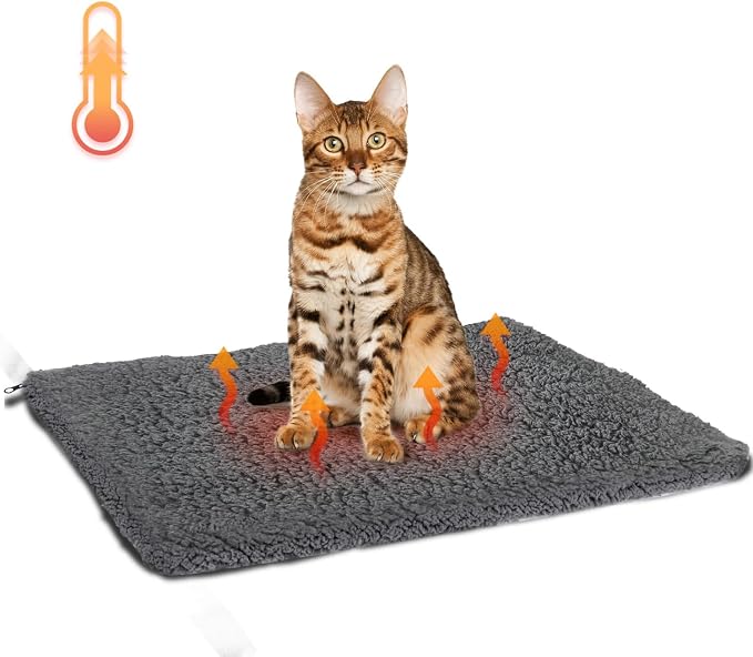 Nobleza Self Heating Cat Bed, Super Soft Thermal Dog Crate Bed Mat - Image 8