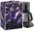 Mumeson Purple Butterfly Coffee Maker Cover, Dust Resistant Supplies Home by Mumeson
