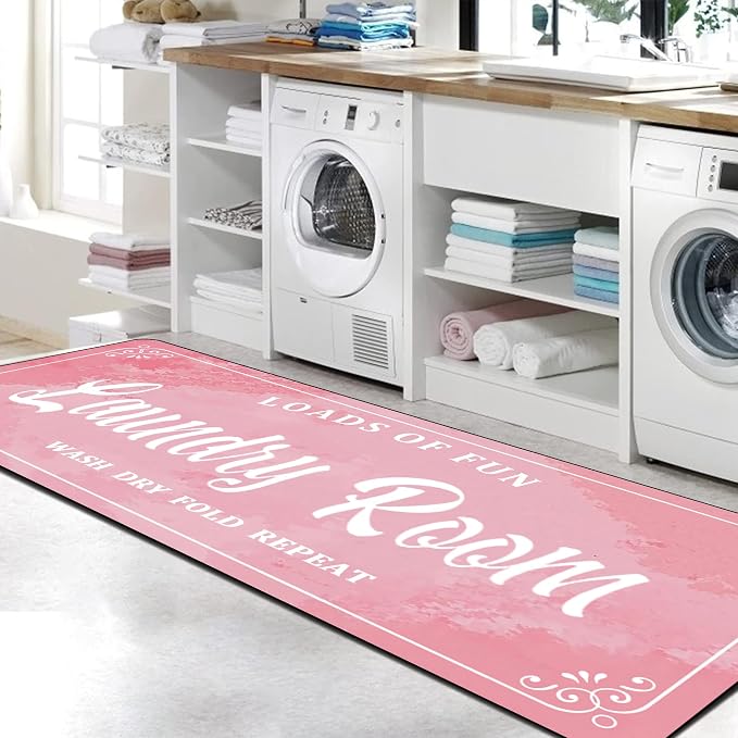 Laundry Room Rug Non Slip Floor mats Farmhouse Large Laundry Rugs by Zoke
